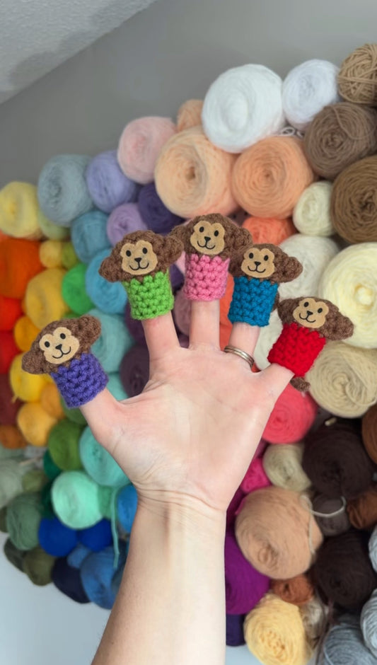 Monkey Finger Puppets