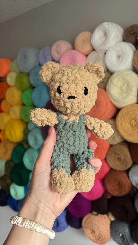 Plush Bear in Overalls
