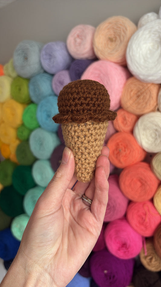 Chocolate Ice Cream Cone